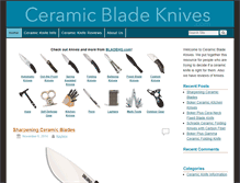 Tablet Screenshot of ceramicbladeknives.com